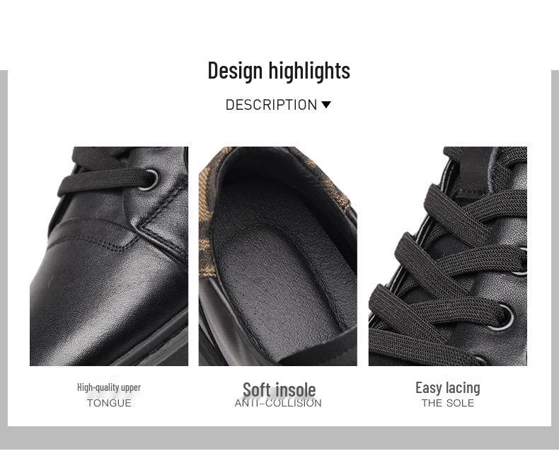 Autumn 2025 Trendy Men's Genuine Leather Slip-on Casual Sneakers 1292