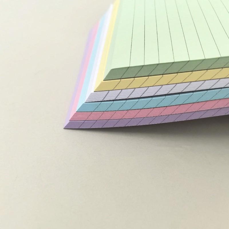 A5 Colorful Ruled Notepad, 50 Sheets Tear-Off Memo Pad
