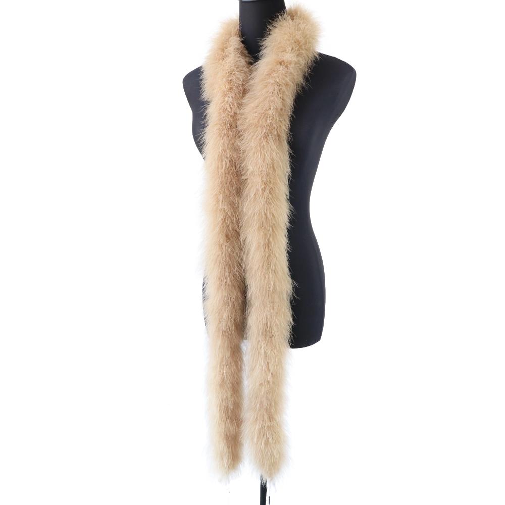 DIY 2 Meters Fluffy Natural Turkey Marabou Feather Boa for Wedding Party Decoration Feathers Shawl Scarf DIY Dress Sewing Crafts