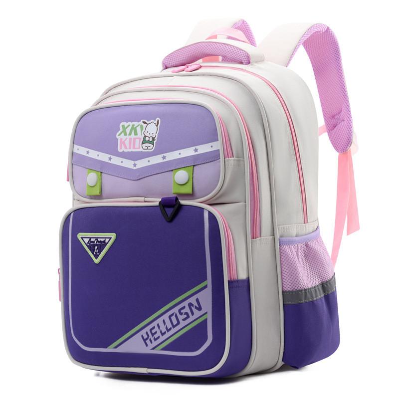 New Multi-layer Large Capacity Kids Backpack With Breathable Waterproof Oxford Fabric Ideal For Grades 1 To 3 In Fun Geometric Patterns
