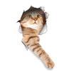 Lovely Cat Dog 3D Wall Stickers Hole View Bathroom Toilet Decals Living Room Home Decor Poster Cute Animals Waterproof Wallpaper