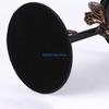2Pcs Decorative Black Holder Iron Stand for Pillar Metal Candlestick Dining Table Centerpieces D57B