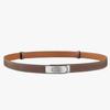 Ladies Belt, Double-Sided Leather High-Quality Waistband Thin Belt With Dress Decoration H Home Double Cowhide Belt Women