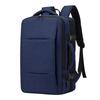 Men's Leather Business Travel Backpack with Laptop Compartment and Wet/Dry Separation