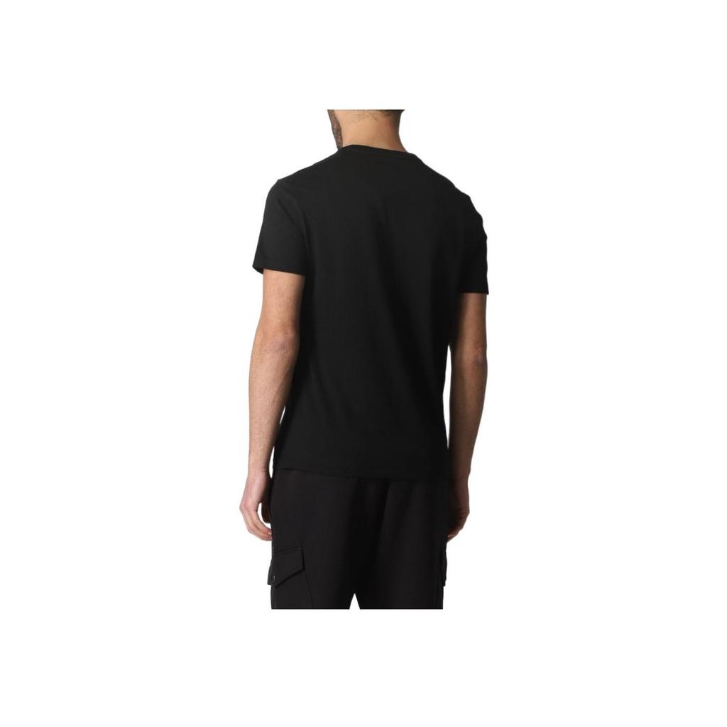 Polo Ralph Lauren SS22 Color Sólido Simple Camiseta Manga Corta Hombre Tops Negro 710839046-001