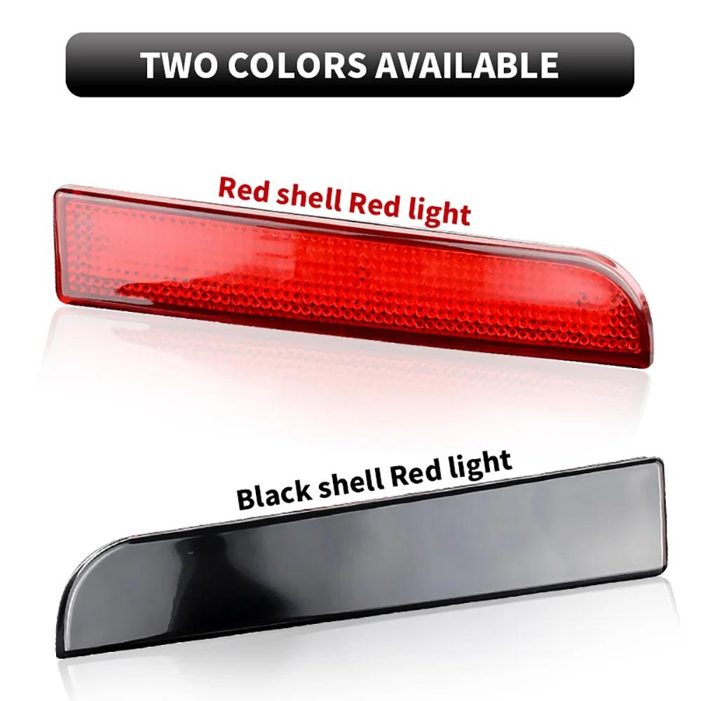 2pcs For Mitsubishi Lancer Evo X Outlander Red Rear Bumper Reflector Lights Tail/Brake Rear Fog Lamps and Fog Signal Light