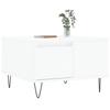 VidaXL Table basse blanc 55x55x36,5 cm bois d'ingénierie 830756