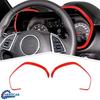 2Pcs Dashboard Trument Cluster Cover Trim Frame Decor for Chevy Camaro 2016+