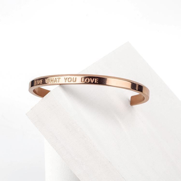 

Minimalist Rose Gold Unisex Titanium Steel Open Bracelet Watch Accessory DW0210