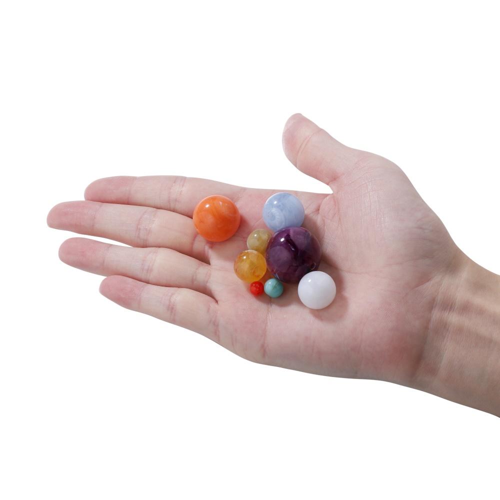 100-200Pcs Colorful Round Imitation Natural Stone Bead Loose Spacer Bead For DIY Necklace Bracelet Jewelry Making Supplies