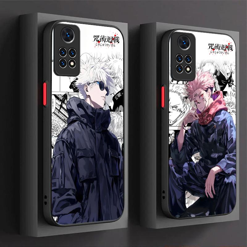 Anime Jujutsu Kaisen Case For Xiaomi Redmi Note 14 13 12 11 Pro Plus 5G 12S 11S 10S 10 9 Redmi 14C 13C 12C 12 4G A3 A3X Etui