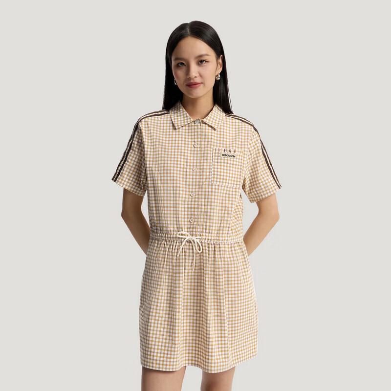 Adidas Women s Polo Collar Plaid Sports Dress S