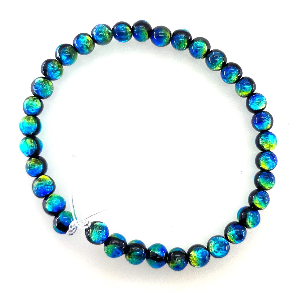 

Sea drop Glowing Firefly Glass Beads, Kerama Marine, 6mm, Half-Strand, 35 Beads, Approx. 20cm, Glow-in-the-Dark Glass Beads [019htt-06]