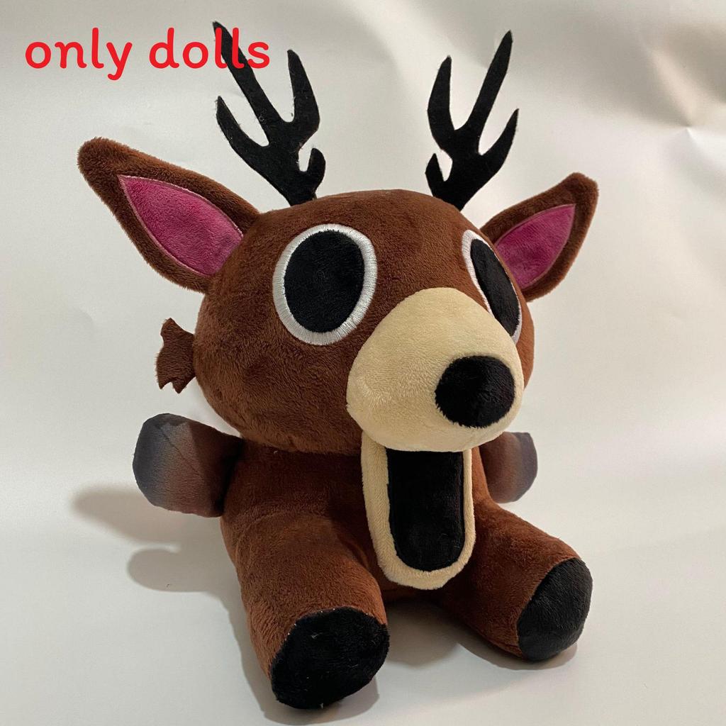 

99 Nights In The Forest Deer Plush Toy With Short Pile Fabric For Kids Playroom Decor Sitting