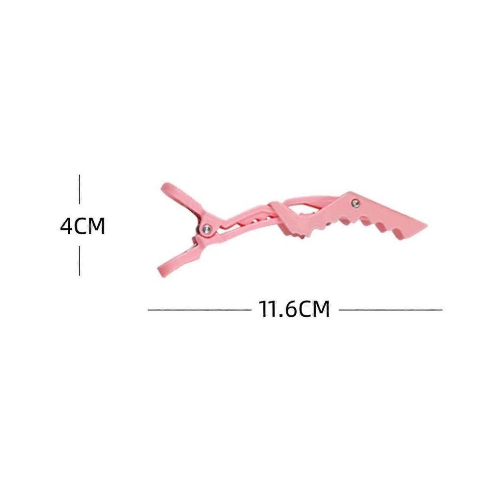 Styling Salon Hair Clips,Alligator,Plastic Hair-Non-Slip Diy Accessories Hairgrip-Pink