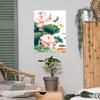 China Stil Lotusblatt Lotusblatt Lotusblume Poster Schlafzimmer Wohnzimmer Veranda Heimverschönerung Dekoration Wandaufkleber
