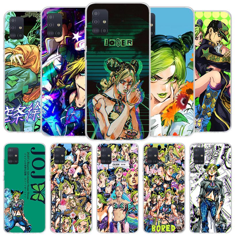JoJo Bizarre Adventure Jolyne Cujoh Cover Phone Case For Samsung Galaxy A12 A22 A32 A52 A72 A02S Phone Case Note 20 Ultra 10 S10
