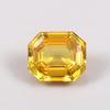 Natural Flawless Ceylon Yellow Sapphire Radiant Shape Loose Gemstone 12 Ct