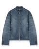 Beslow Motocycle Washed Denim Jacket Vintage Blue