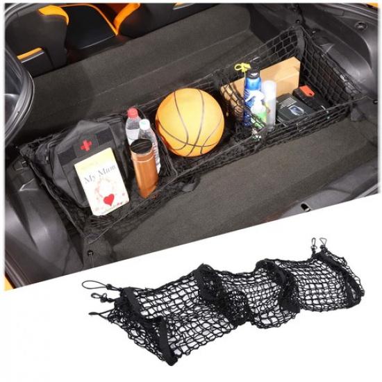 Black Rear Trunk Organizer Cargo Net Storage For Corvette C7 2014-