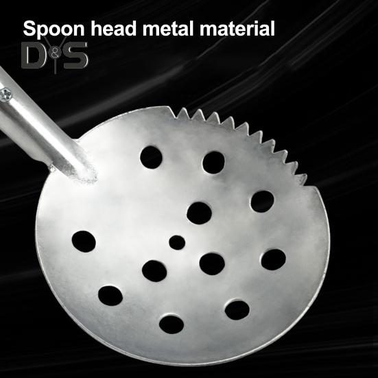 Eisfischschaufel mit rutschfestem, langem Holzgriff, scharfer Sägezahnung, für den Winter, Outdoor-Eisschöpfer, manuelles Schöpfwerkzeug, Angelzubehör