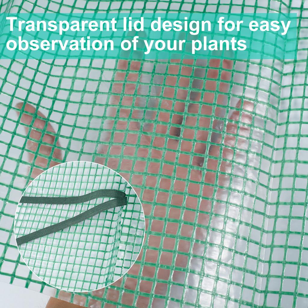 Garden Greenhouse Cover Planting Tent Outdoor Grow Greenhouse Waterproof Uv-Proof Frost-Proof Plant Greenhouse (Without Bracket)