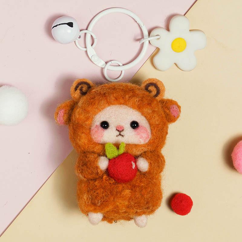 Kit Artizanal DIY Oaie din Pâslă de Lână - Ornament Handmade & Antistres