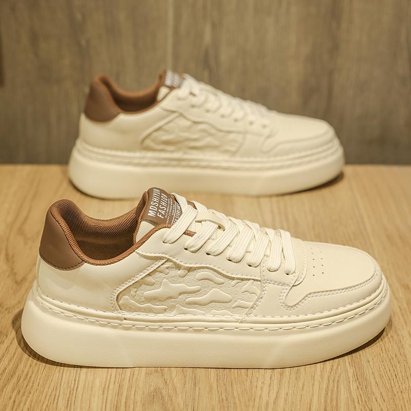 New Autumn Casual Board Shoes Leather Shoes Sports White Shoes