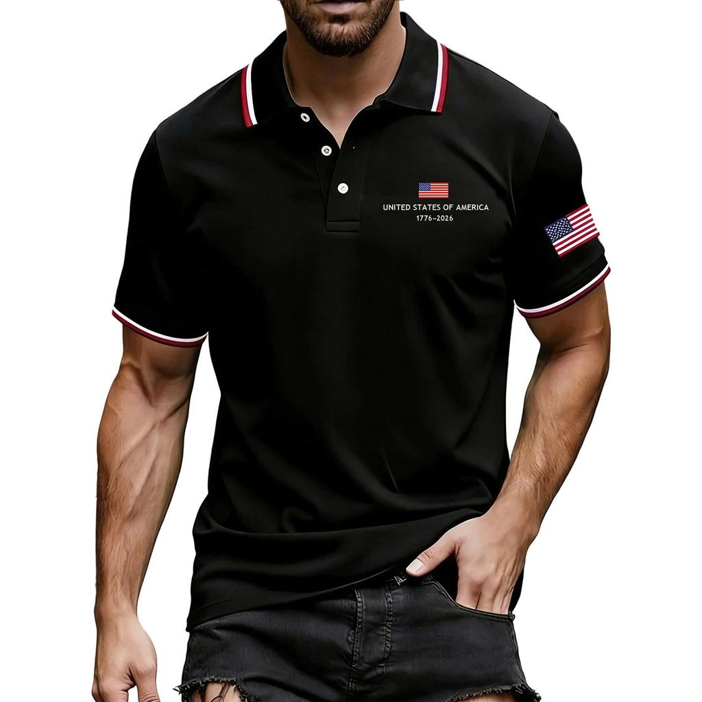 Men's Summer Print Short Sleeve Lapel Shirt Men's Casual Fashion Shirt