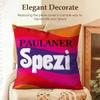 PPaulaner Spezi Logo Cushion Cover Natural Linen Organic Fabric DoubleSided Printing Sofa Home Decor Gift Pillow Case