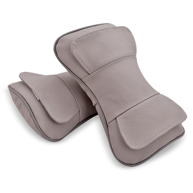 Leather Car Seat Headrest Pillow For