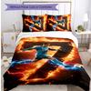 Set Lenzuola 3 Pezzi con Stampa Cristiano Ronaldo Morbido Delicato sulla Pelle Lavabile Copripiumino e Federe Set Stagione Unica Camera da Letto
