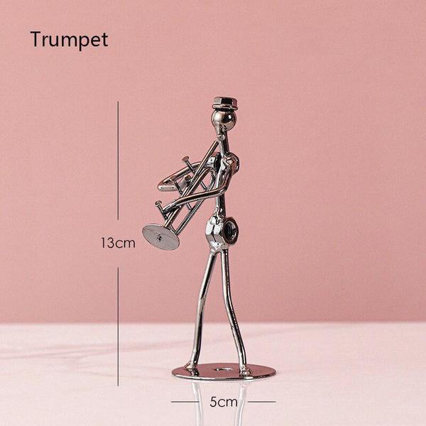 

Металлический музыкант, статуя гитариста, музыкальный инструмент, маленькое железо, художественная Коллекционная статуэтка, украшение для дома, кафе, офиса, книжная полка 6