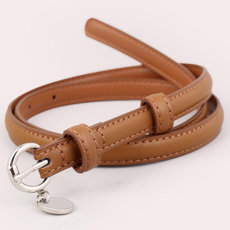 Genuine Leather Belt For Women With Classic Pin Buckle For Casual And Office Wear
