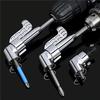 Angle Driver, 105 Degree Right Angle Drill Adapter, Right Angle Drill Attachment, Angle Driver for Drill, Corner Tool Screw Hub with Multi-Function