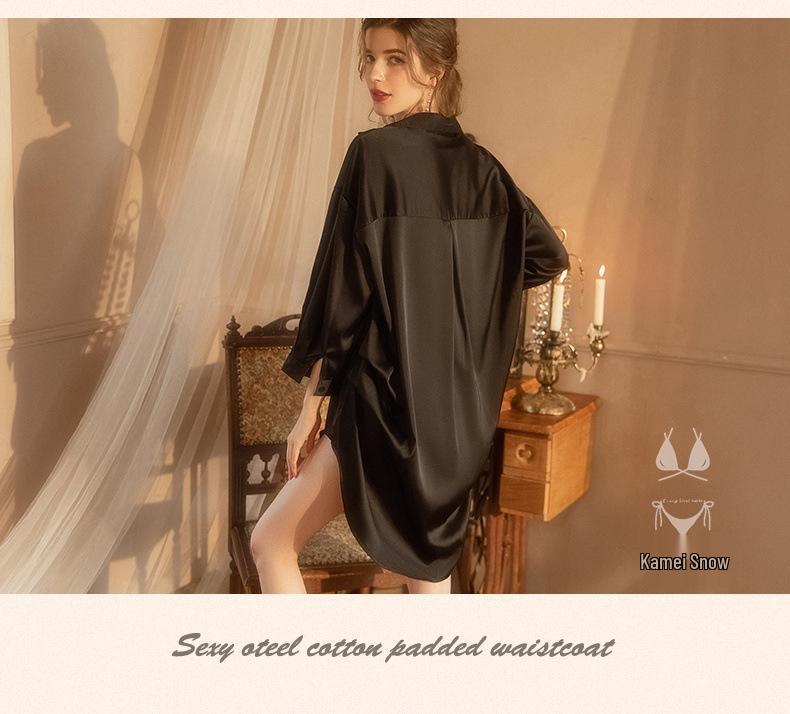 French Style Lace Women's Home Suspender Shorts Suit