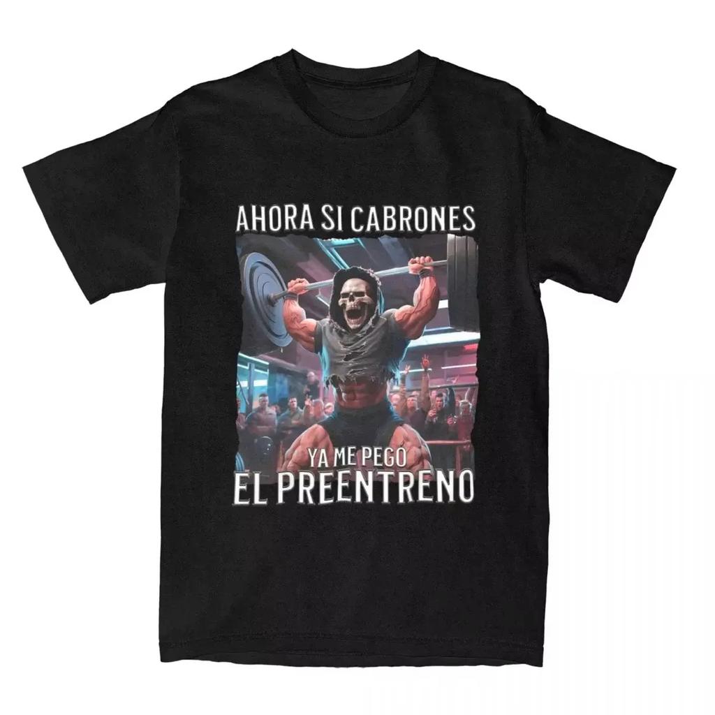 Women's T-shirt Calacas Chidas Gym T-shirt Harajuku Hola Brazo De 35 Cm Ponte a Entrenar Beach T-shirt Casual Clothes Gift