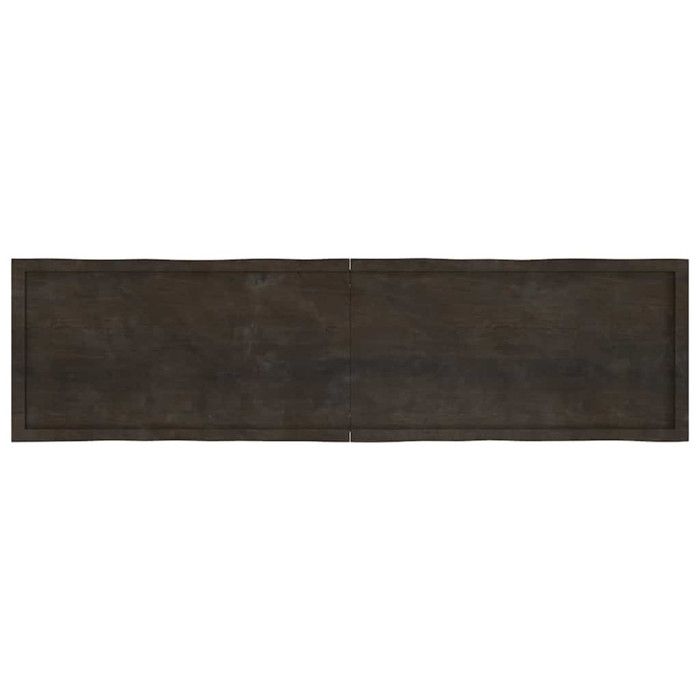 VidaXL Dessus de table bois chêne massif traité bordure assortie 364049