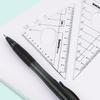 8 Piece Math Geometry Kit Sets Student Supplies Includes Rulers,protractor,for Drafting And Drawings
