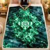 Flannel BlanketReal Betis Football Warm Soft Throw Blanket for Indoor Sofa Bed Living Room Use