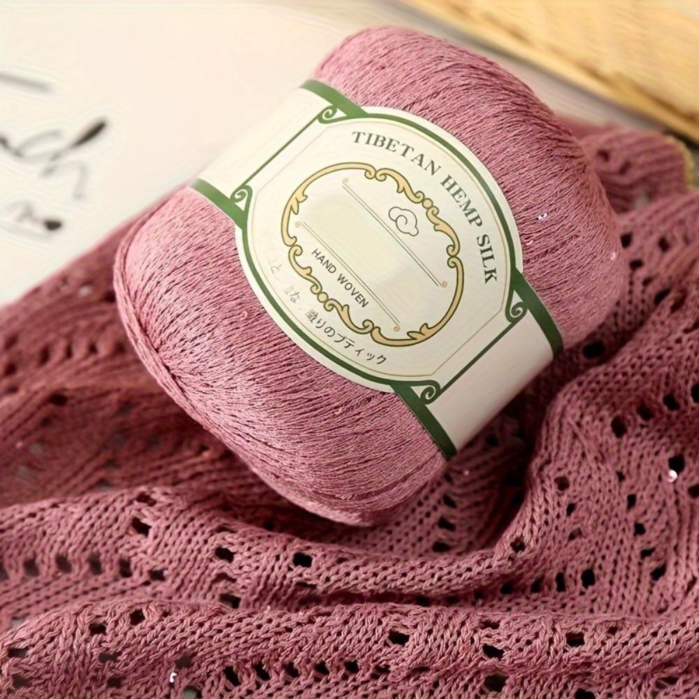 2pcs Yarn for Crocheting and Knitting Short Sleeve Tops Hollow Shawls