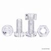 Clear Acrylic Board with Universal Clear Screws and Nuts for Fish Tanks and Toys
