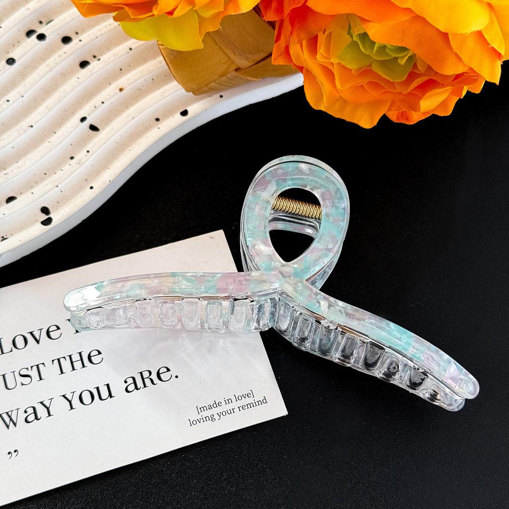 Chic Large Mermaid Hair Claw Clip For Sophisticated Updos And Ponytails In Various Colors