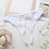 Sexy Lace Flower Open Crotch G-string Women's Low Waist Briefs Underwear Thong