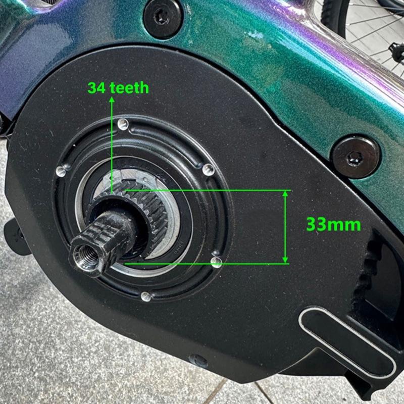 Electric Bike 104mm Chainring Adapter Spiders, Aluminium Alloy Torques Sensors Spiders Adapter for Electric Bicycles