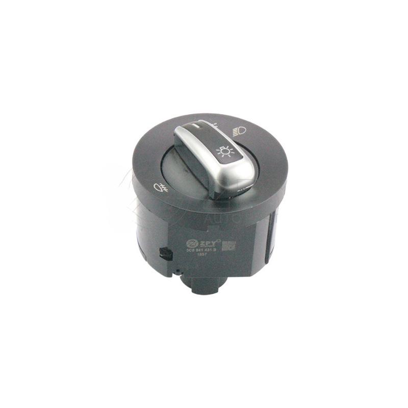 3C8941431B fits the headlight switch knob control for Volkswagen Sagitar, Golf, and Passat.