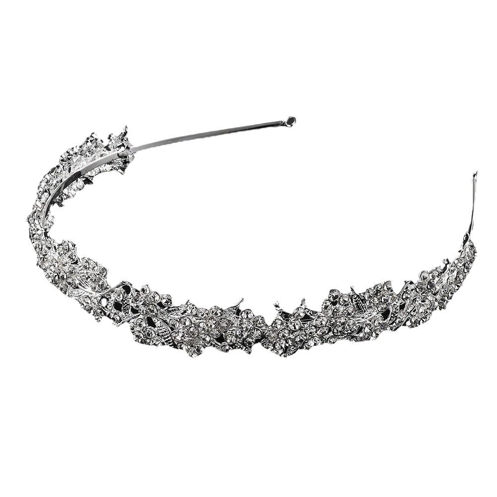 Braut-Accessoires kleine duftende Stil Haar-Accessoires Mode Stirnband Strass versilbert Braut Haar-Accessoires Stirnband Braut Haar Krone