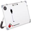 Eduway Magnetic Dry Erase 1X1.5 Feet White Board With Stand | Standing Whiteboard | Table Top With Paper Clip For Study,