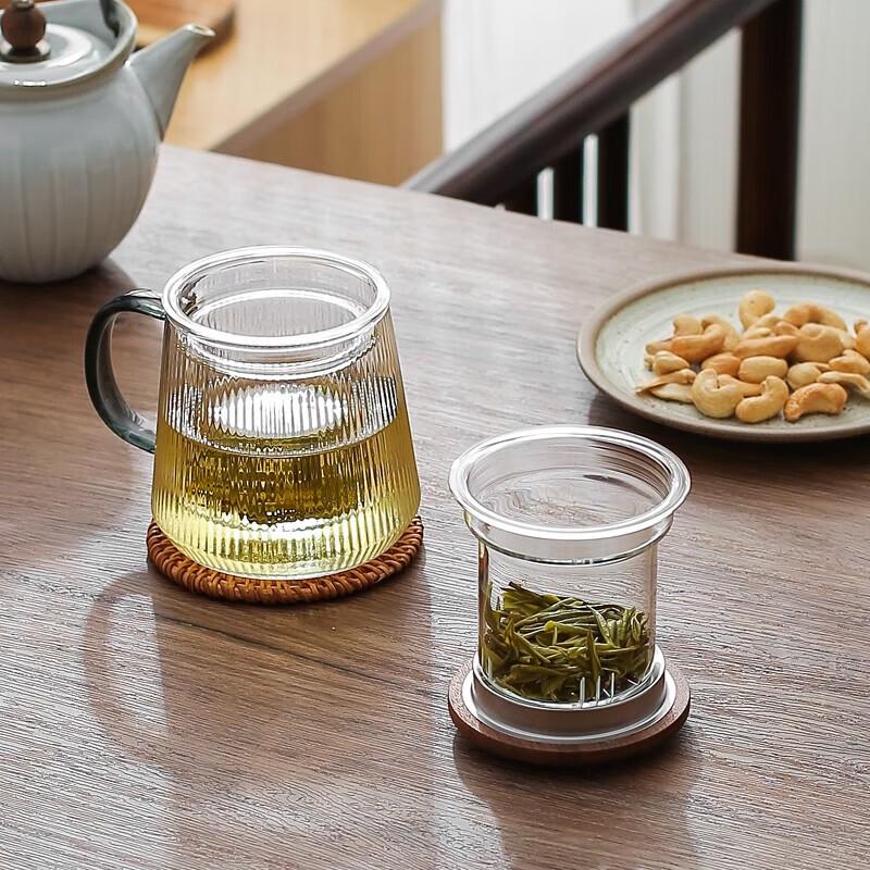 Zhuopu Japanese-Style Glass Tea Infuser Mug