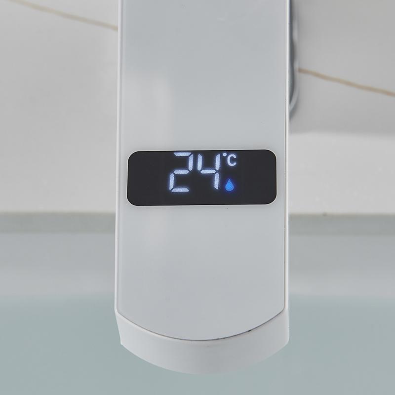 Digital Basin Faucet Touch Button Hot Cold Water Temperature LED Black Gold Washbasin Bathroom Smart Mixer Valve Tap Accessorie